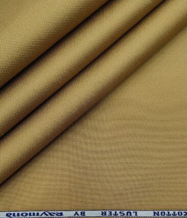 Raymond Men's Cotton Structured 1.30 Meter Unstitched Trouser Fabric (Khakhi)