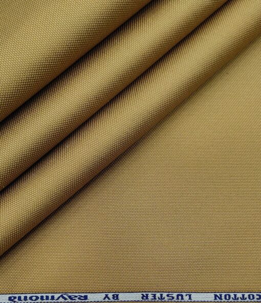 Raymond Men's Cotton Structured 1.30 Meter Unstitched Trouser Fabric (Khakhi)