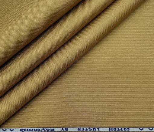 Raymond Men's Cotton Structured 1.30 Meter Unstitched Trouser Fabric (Khakhi)