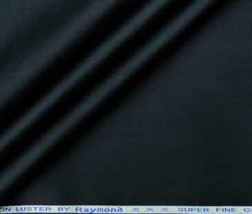 Raymond Men's Cotton Solids 1.30 Meter Unstitched Trouser Fabric (Dark Blue)