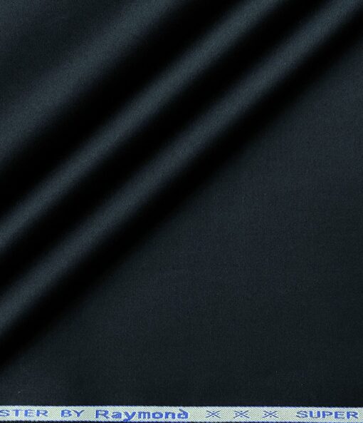 Raymond Men's Cotton Solids 1.30 Meter Unstitched Trouser Fabric (Dark Blue)