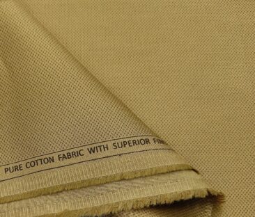 Raymond Men's Cotton Printed 1.30 Meter Unstitched Trouser Fabric (Fawn Beige)