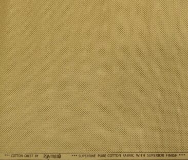 Raymond Men's Cotton Printed 1.30 Meter Unstitched Trouser Fabric (Granola Beige)