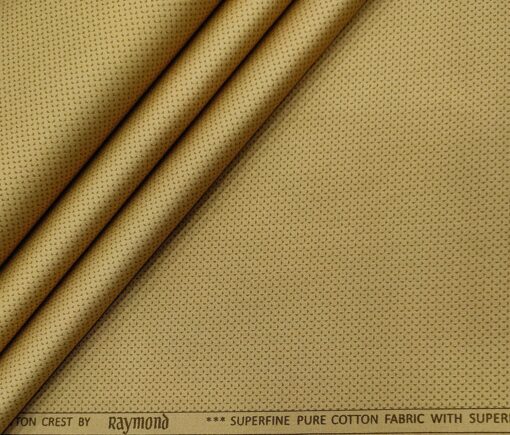 Raymond Men's Cotton Printed 1.30 Meter Unstitched Trouser Fabric (Granola Beige)