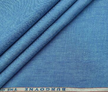 Burgoyne Men's Linen Solids Unstitched Shirting Fabric (Cerualean Beige)