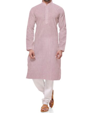 Burgoyne Men's Linen Solids Unstitched Shirting Fabric (Pink) - Image 7