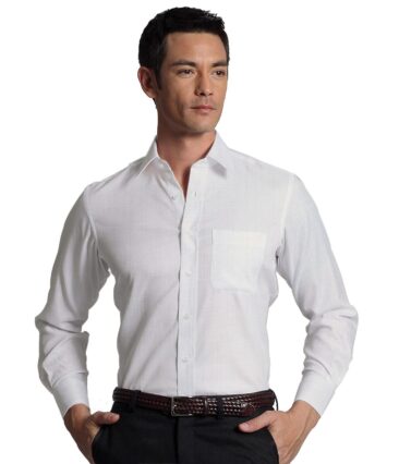 Burgoyne Men's Linen Solids 1.60 MeterUnstitched Shirting Fabric (Milky White)