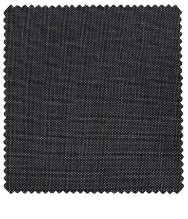 J.Hampstead Men's Polyester Viscose Structured Unstitched Suiting Fabric (Dark Blueish Grey)