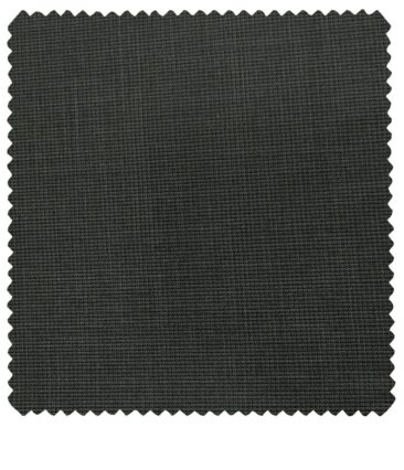 J.Hampstead Men's Polyester Viscose Self Design Unstitched Suiting Fabric (Dark Grey)