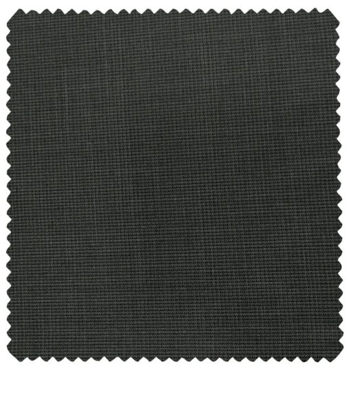 J.Hampstead Men's Polyester Viscose Self Design Unstitched Suiting Fabric (Dark Grey)