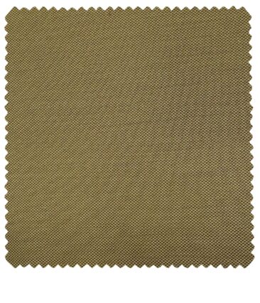 J.Hampstead Men's Polyester Viscose Structured Unstitched Suiting Fabric (Khakhi)