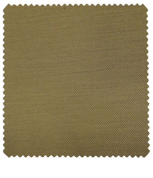 J.Hampstead Men's Polyester Viscose Structured Unstitched Suiting Fabric (Khakhi)