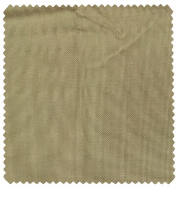 J.Hampstead Men's Wool Structured  Super 120's Unstitched Trouser Fabric (Beige