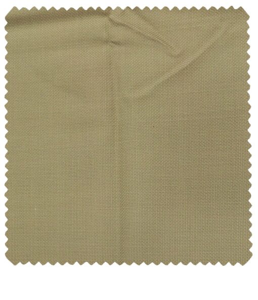 J.Hampstead Men's Wool Structured  Super 120's Unstitched Trouser Fabric (Beige