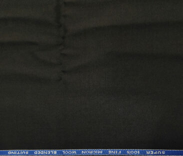 J.Hampstead Men's Wool Solids  Super 100's Unstitched Trouser Fabric (Blackish Brown