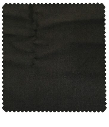 J.Hampstead Men's Wool Solids  Super 100's Unstitched Trouser Fabric (Blackish Brown