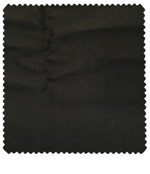 J.Hampstead Men's Wool Solids  Super 100's Unstitched Trouser Fabric (Blackish Brown