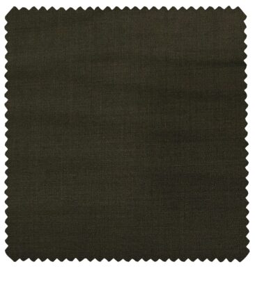 J.Hampstead Men's Wool Solids  Super 110's Unstitched Trouser Fabric (Brown
