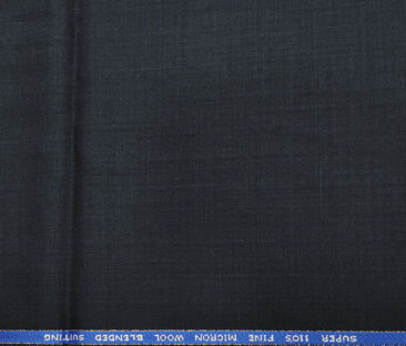 J.Hampstead Men's Wool Solids  Super 110's Unstitched Trouser Fabric (Dark Blue