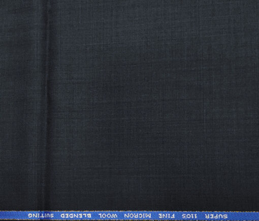 J.Hampstead Men's Wool Solids  Super 110's Unstitched Trouser Fabric (Dark Blue