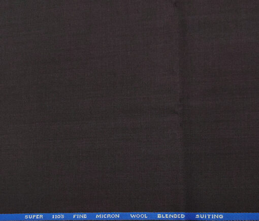 J.Hampstead Men's Wool Solids  Super 110's Unstitched Trouser Fabric (Dark Purple