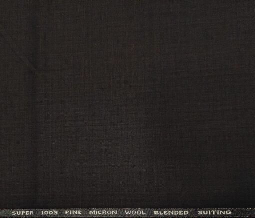 J.Hampstead Men's Wool Solids  Super 100's Unstitched Trouser Fabric (Dark Wine