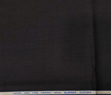 J.Hampstead Men's Wool Solids  Super 100's Unstitched Trouser Fabric (Dark Wine