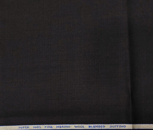 J.Hampstead Men's Wool Solids  Super 100's Unstitched Trouser Fabric (Dark Wine