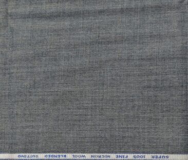 J.Hampstead Men's Wool Solids  Super 100's Unstitched Trouser Fabric (Worsted Grey