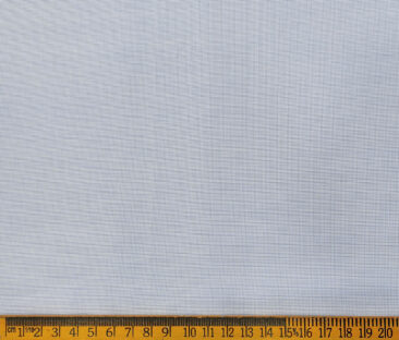 Exquisite Men's Cotton Checks  Unstitched Shirting Fabric (Sky Blue)