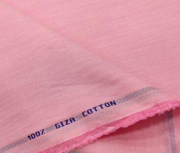 Tessitura Monti Men's Giza Cotton Solids  Unstitched Shirting Fabric (Rose Pink)