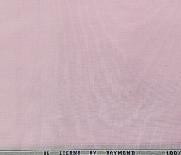 Raymond Men's Cotton Solids  Unstitched Shirting Fabric (Blush Pink)