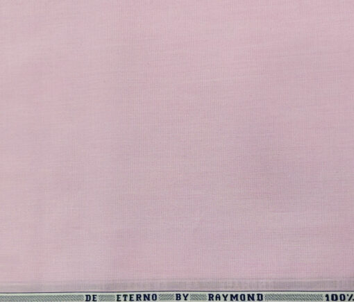 Raymond Men's Cotton Solids  Unstitched Shirting Fabric (Blush Pink)