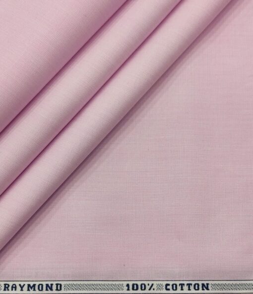 Raymond Men's Cotton Solids  Unstitched Shirting Fabric (Blush Pink)