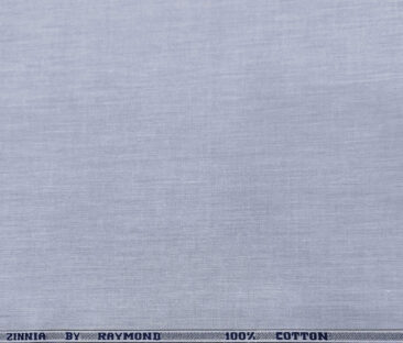 Raymond Men's Cotton Solids  Unstitched Shirting Fabric (Light Blue)