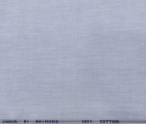 Raymond Men's Cotton Solids  Unstitched Shirting Fabric (Light Blue)