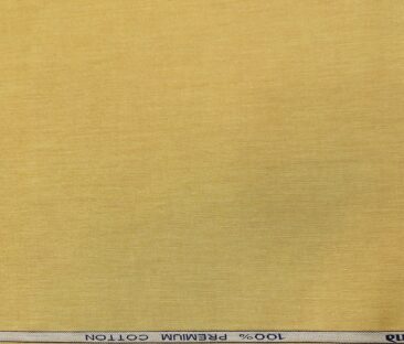 Raymond Men's Cotton Solids  Unstitched Shirting Fabric (Macaroon Beige)