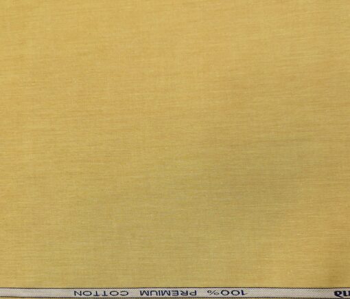 Raymond Men's Cotton Solids  Unstitched Shirting Fabric (Macaroon Beige)