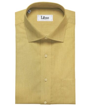 Raymond Men's Cotton Solids  Unstitched Shirting Fabric (Macaroon Beige)