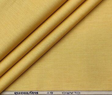 Raymond Men's Cotton Solids  Unstitched Shirting Fabric (Macaroon Beige)