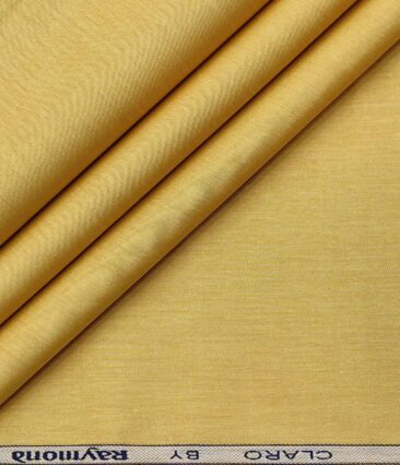 Raymond Men's Cotton Solids  Unstitched Shirting Fabric (Macaroon Beige)