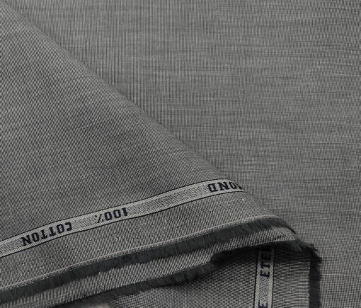 Raymond Men's Cotton Solids  Unstitched Shirting Fabric (Medium Grey)