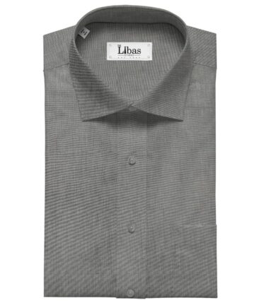 Raymond Men's Cotton Solids  Unstitched Shirting Fabric (Medium Grey)
