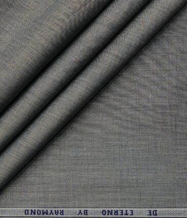 Raymond Men's Cotton Solids  Unstitched Shirting Fabric (Medium Grey)