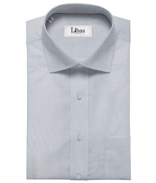 Raymond Men's Cotton Solids  Unstitched Shirting Fabric (Sky Blue)