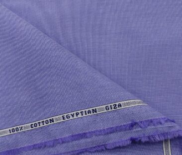Raymond Men's Giza Cotton Solids  Unstitched Shirting Fabric (Indigo Blue)