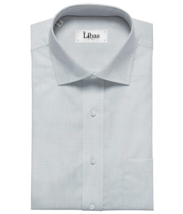 Raymond Men's Giza Cotton Solids  Unstitched Shirting Fabric (Sky Blue)