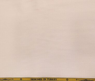 Soktas Men's Giza Cotton Structured  Unstitched Shirting Fabric (Light Pink)