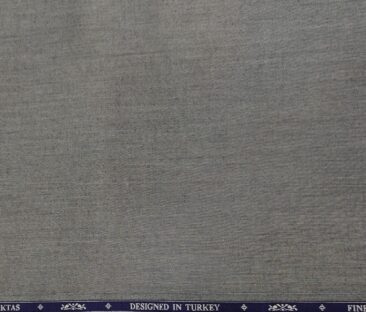 Soktas Men's Giza Cotton Solids  Unstitched Shirting Fabric (Grey)