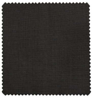 Cadini Men's Wool Structured Super 90's Unstitched Suiting Fabric (Dark Grey)